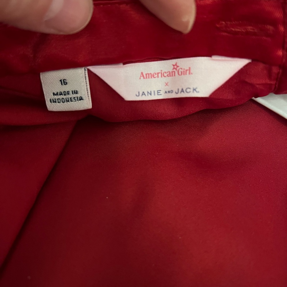 Janie and Jack Red Formal Kids Dress - Picture 3 of 4